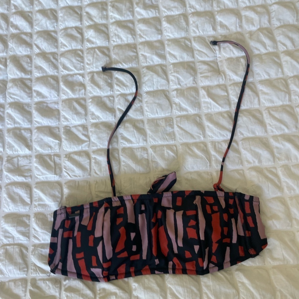 Volcom Black and Red Bikini Top